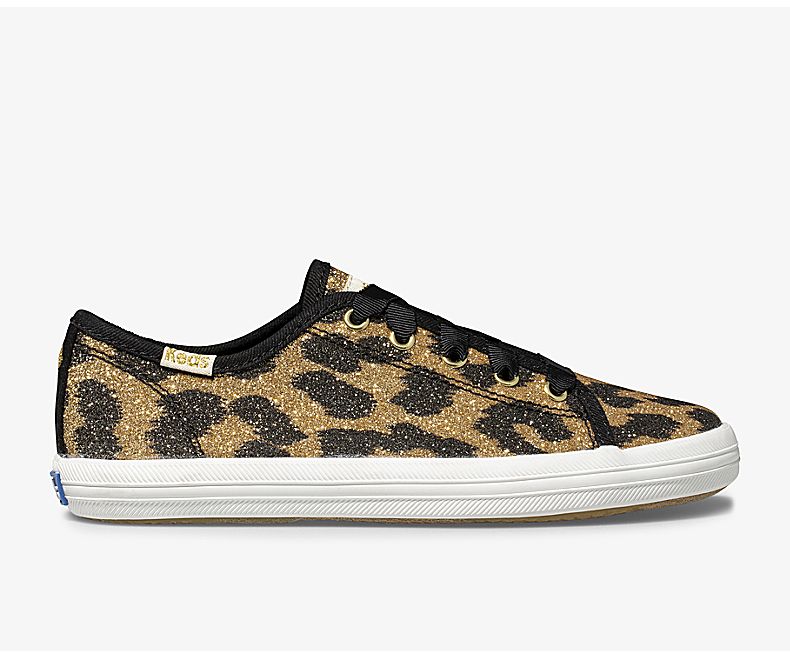 Keds Kid's X Kate Spade New York Kickstart Glitter Leopard Leopard Casuals Shoes - OI5632907